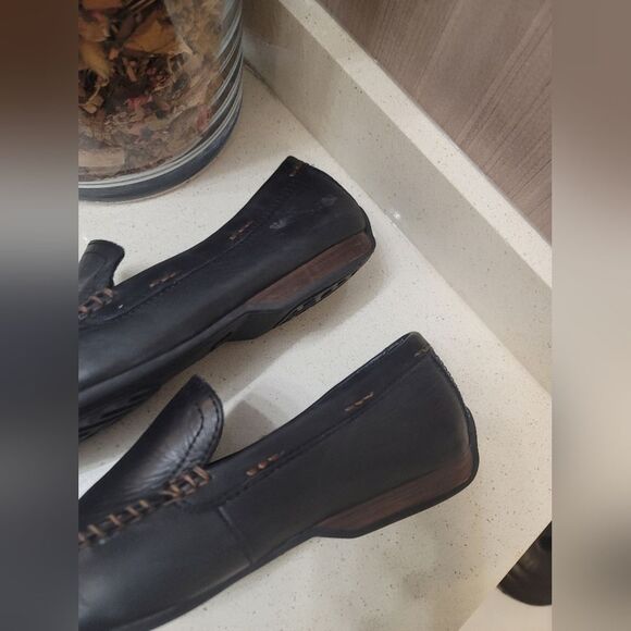 FRYE Mens Leather Loafers Lewis Venetian Size 10 - Picture 13 of 15